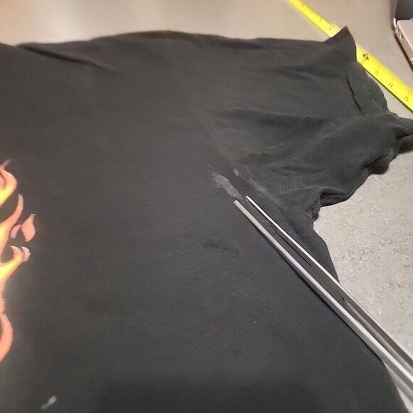 Wu Tang Clan Flame Logo  Adult 2xl Men's Black short sleeve Tshirt - Picture 3 of 7